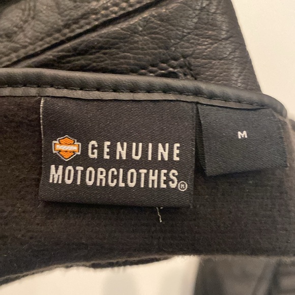 Harley-Davidson Men’s M Full-Fingered Leather Gloves - Picture 4 of 5